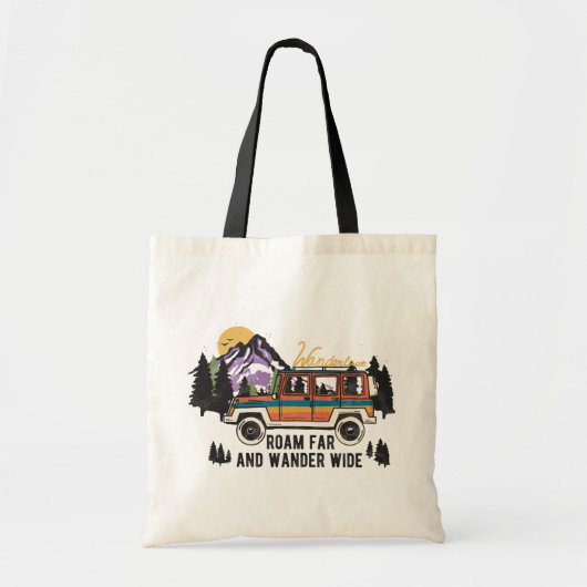 Tote Bag Vintage Mountain Adventure (Devant)