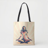 Tote Bag Vintage Namaste (Devant)