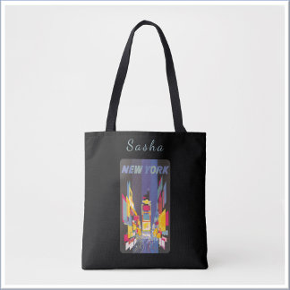 Tote Bag Vintage New York Times Square Poster