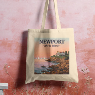 Tote Bag Vintage Newport Rhode Island