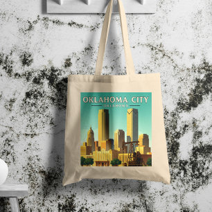 Tote Bag Vintage Oklahoma City Oklahoma