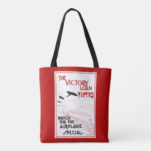 Tote Bag Vintage patriotique, dépliants du prêt de la victo