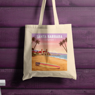 Tote Bag Vintage Père Noël Barbara Californie