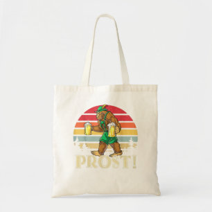 Tote Bag Vintage Prost ! Bigfoot Yeti Boire Bière Allemande