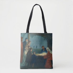 Tote Bag Vintage Religion, Adoration des Bergers