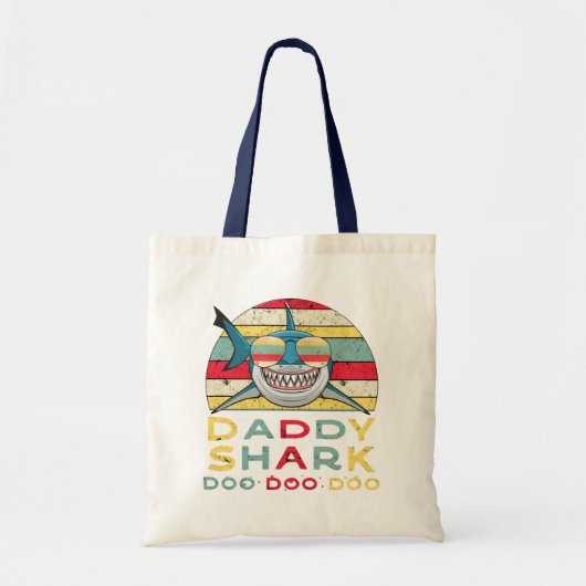 Tote Bag Vintage requin "Doo Doo Doo Doo" (Devant)