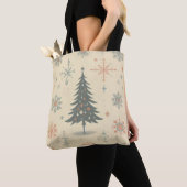 Tote Bag Vintage/rétro moderne Noël/hiver (De près)