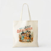 Tote Bag Vintage Retro Ont Jolly Halloween (Devant)