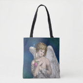 Tote Bag Vintage romantique victorien cupide (Devant)