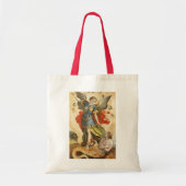Tote Bag Vintage Saint Michael Defeats Lucifer (Devant)