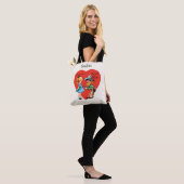 Tote Bag Vintage Saint Valentin, Fille avec Cowboy (Sur le modèle)