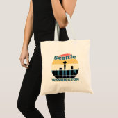 Tote Bag Vintage Seattle Washington (Devant (produit))