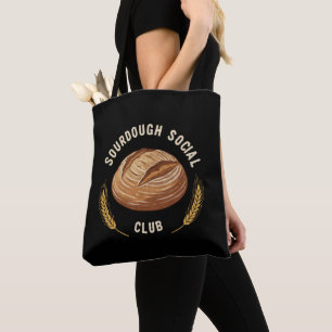 Tote Bag Vintage Sourdough Social Club Cuisson de pain ar