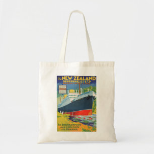 Tote Bag Vintage travel poster new zealand