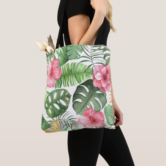 Tote Bag Vintage tropical (De près)