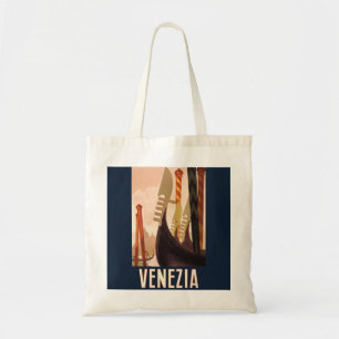 Tote Bag Vintage Venice Italie Gondola Travel