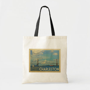 Tote Bag Vintage voyage de Charleston la Caroline du Sud