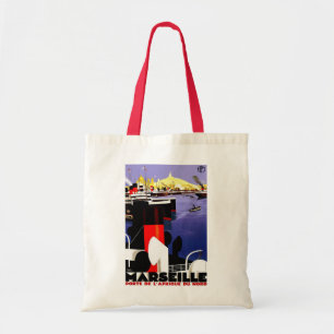 Tote Bag Vintage voyage de Marseille, France
