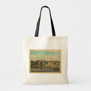 Tote Bag Vintage voyage de Minneapolis Minnesota