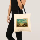 Tote Bag Vintage voyage de plage d'Avalon (Devant (produit))