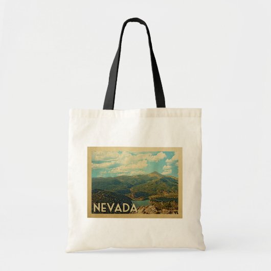 Tote Bag Vintage voyage d'État du Nevada (Devant)