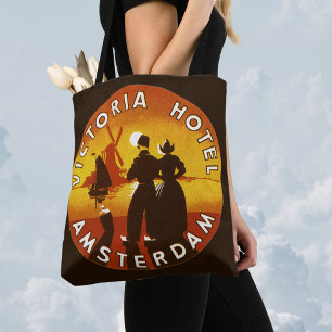 Tote Bag Vintage voyage, Victoria Hotel, Amsterdam, Holland