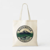 Tote Bag Vintage Washington State Emblem  (Dos)