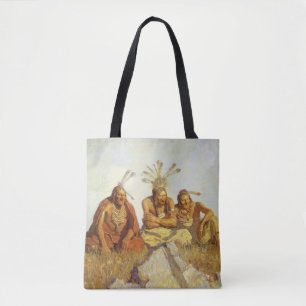 Tote Bag Vintage West, Guardians War or Peace par NC Wyeth
