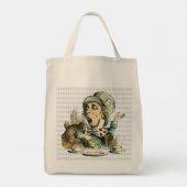 Tote Bag Vintage Wonderland Mad Hatter (Dos)