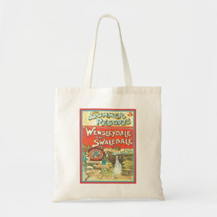 Tote Bag Vintage Yorkshire Railroad Tourist Guide Art Couve