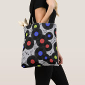 Tote Bag Vinyl Records : Music Note Motif (De près)