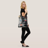 Tote Bag Vinyl rétro plastique vieux noir (Sur le modèle)