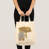 Tote Bag Violence grise non acceptable (Devant (produit))