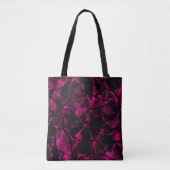 Tote Bag violet Abstrait (Devant)