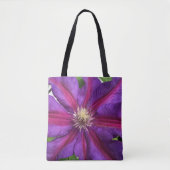 Tote Bag Violet Clematis Blossom (Devant)