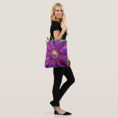 Tote Bag Violet Clematis Blossom (Sur le modèle)