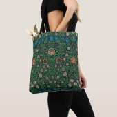 Tote Bag Violet et Columbine, William Morris (De près)