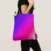 Tote Bag Violet et Rose Mixtes (De près)