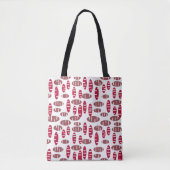 Tote Bag Violet Holey Ovals (Devant)