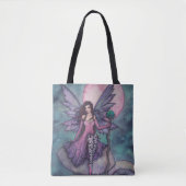 Tote Bag Violet Night Fairy par Molly Harrison (Devant)