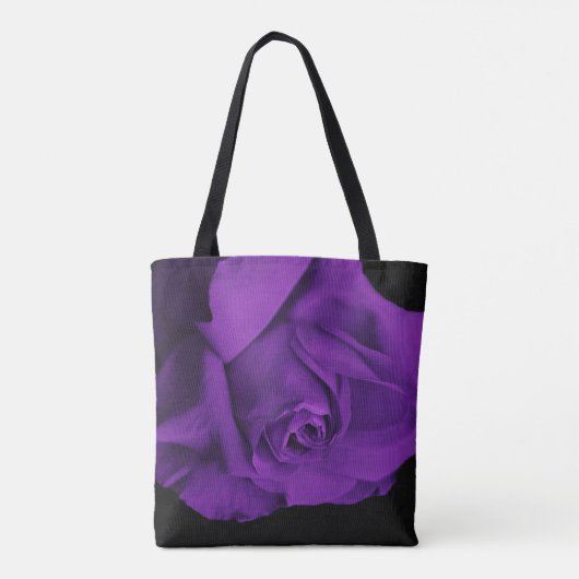 Tote Bag Violet noir (Dos)