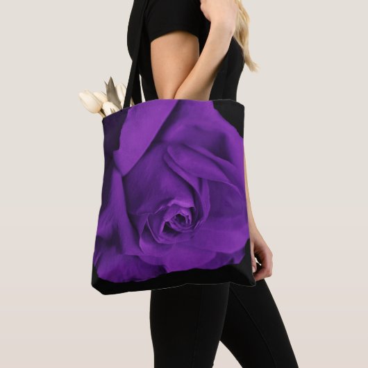 Tote Bag Violet noir (De près)