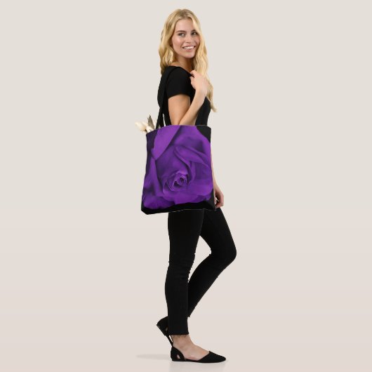 Tote Bag Violet noir (Sur le modèle)