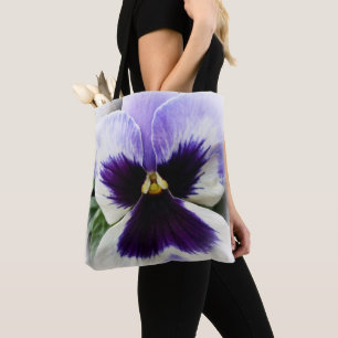 Tote Bag violet profond sur blanc