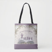 Tote Bag Violet prune unique Reconnaissance des professeurs (Devant)