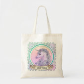 Tote Bag Violet Unicorn (Devant)