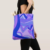 Tote Bag Violets Groovy (De près)