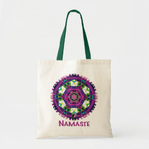 Tote Bag Violette Namaste Kaleidoscope