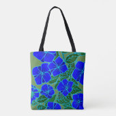 Tote Bag Violettes bleues #6 (Dos)