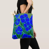 Tote Bag Violettes bleues #6 (De près)